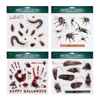 Ghoulish Window Stickers – Creepy Insects, Rats & Blood (4 Designs)