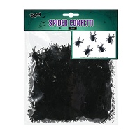 Halloween Furry Spiders Decoration (4pcs)