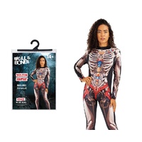 Adult Skeleton Jumpsuit Halloween Costume
