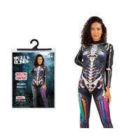 Adult Skeleton Jumpsuit Halloween Costume