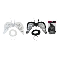 Angel Dress Up Set - White & Black