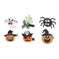 Assorted Halloween Glitter Hair Clips