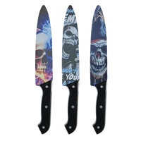 Skull-Themed Halloween Knife Set