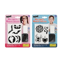 Halloween Makeup Stencils with Face Paint