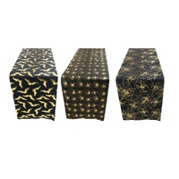 Halloween Table Runner - Bats, Spiders, Webs - Assorted