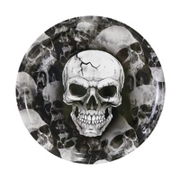 Skull Print Dinner Plate - Melamine