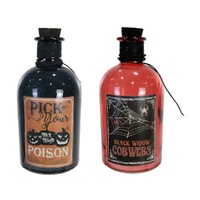Halloween Poison & Cobwebs Potion Bottles