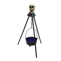 Skull Cauldron on Tripod Prop