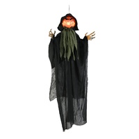 Hanging Animated Pumpkin Scarecrow Prop