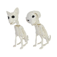 Sitting Skeleton Dog Duo