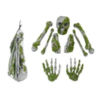 Full Moss-Covered Skeleton Bones Set