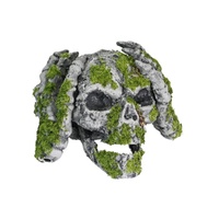 Moss-Covered Shrieking Skull Prop