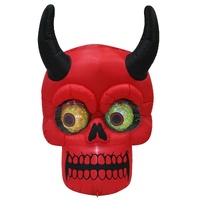 Inflatable Disco Horns Skull 2.2m