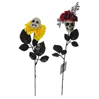 Flower with Head 42cm Asst