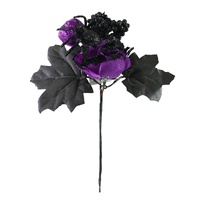Flower with Glitter Spider 23cm