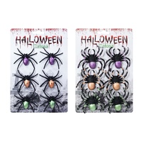 Metallic Spiders 6pk Asst