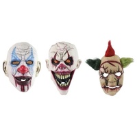 Clown Latex Mask Asst