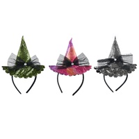 Bewitched Mini Witch Hat Headband Asst