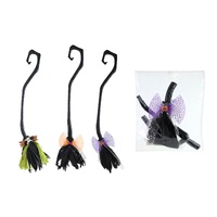 Witch Broomstick 82cm Asst