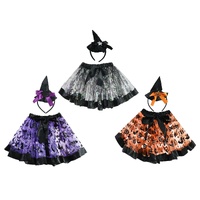 Witch Tutu With Headband Set Asst
