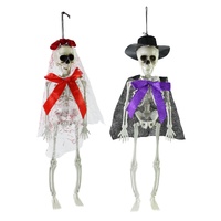 Hanging Skeleton Eternal Bride and Groom 40cm Asst