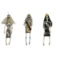 Hanging Skeleton Prom Queen 40cm Asst