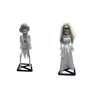 Table Top Skeleton Bride and Groom 54cm Asst