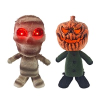 Animated Walking Mummy and Pumpkin 33cm Asst