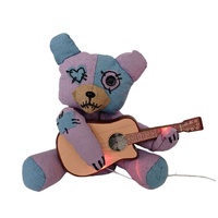 Animated Bear Playing Guitar 28cm