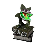 Animated Carnivorous Flower On Book 30cm