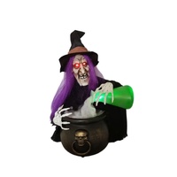 Animated Potion Pouring Witch 40cm