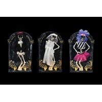 Animated Tombstone with Skeleton 31cm Asst