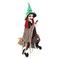 Animated Witch Riding A Broomstick 90cm