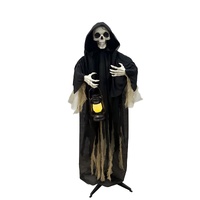 Animated Standing Reaper with Lantern 1.7m