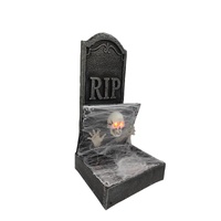 Animated Pop Up Skeleton Tombstone 1m
