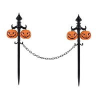 Pumpkin Garden Stake with Chain 53cm