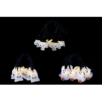 Graveyard Ghost String Lights 30cm Asst