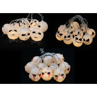 Spooky Glow Face String Lights 7.7cm Asst
