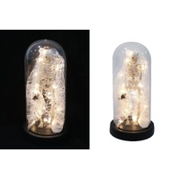Skeleton Cloche Dome Light 21cm Asst