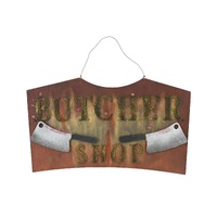 Hanging Butcher Shop Sign 49cm