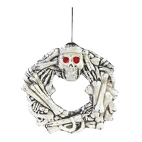 Bone Wreath with Skull 37cm