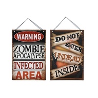 Warning Hanging Sign 29.5cm