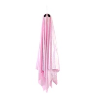 Hanging Sparkly Pink Ghost 90cm