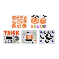 Halloween Gel Window Stickers Asst