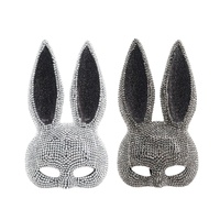 Rhinestone Bunny Mask Asst