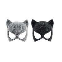Rhinestone Cat Mask Asst