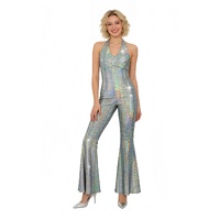 Costume Disco Nights Jumpsuit Adults