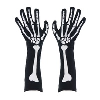 Long Skeleton Gloves