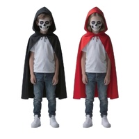 Vampire Hooded Cape Kids Asst