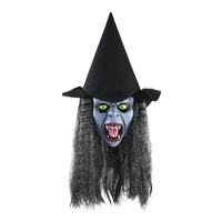 Witch with Hat Latex Mask